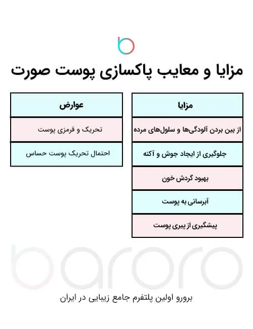 مزایای و معایب پاکسازی پوست صورت